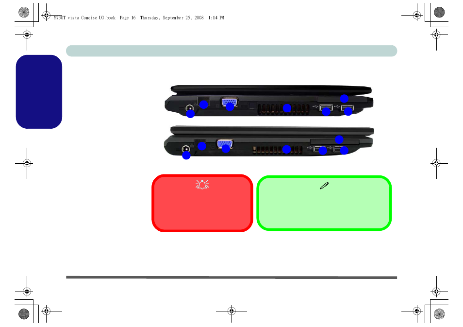 System map: left view, English | chiliGREEN M730T User Manual | Page 22 / 216