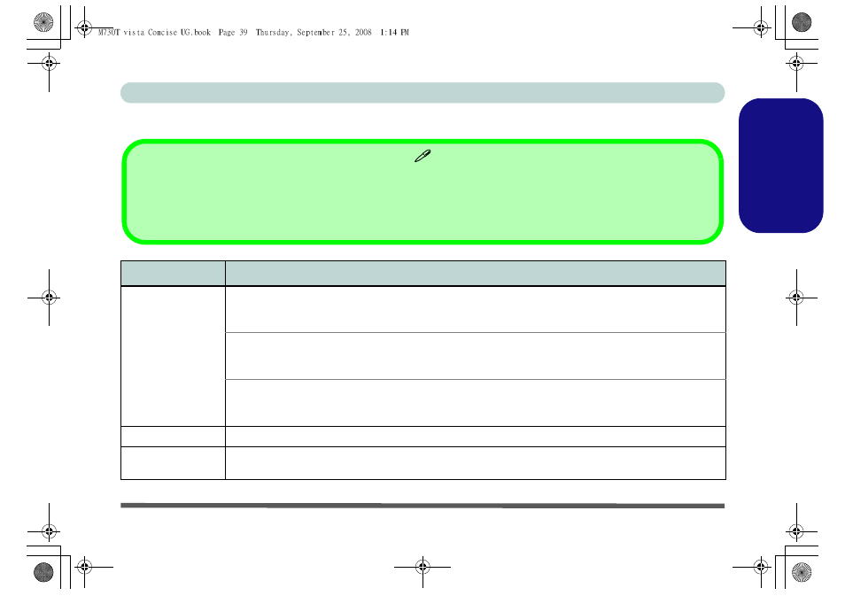 Specifications, Engl ish | chiliGREEN M730T User Manual | Page 45 / 216
