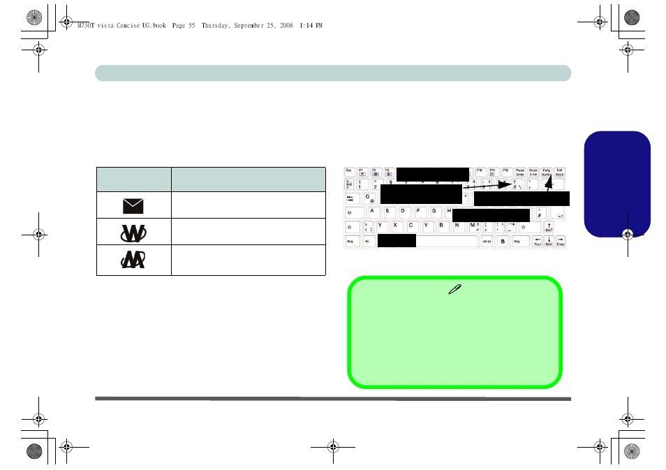Hot-key-tasten & tastatur, Deutsch | chiliGREEN M730T User Manual | Page 61 / 216