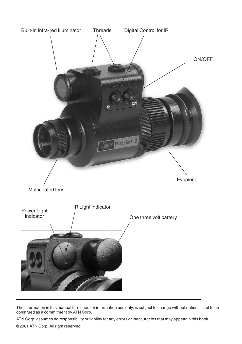 ATN Night Patriot User Manual | Page 2 / 12