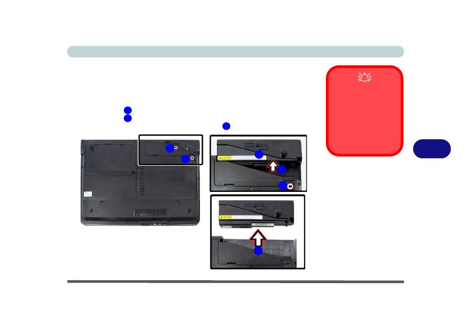 Removing the battery, Removing the battery -3 | chiliGREEN 12 TN120R User Manual | Page 105 / 240