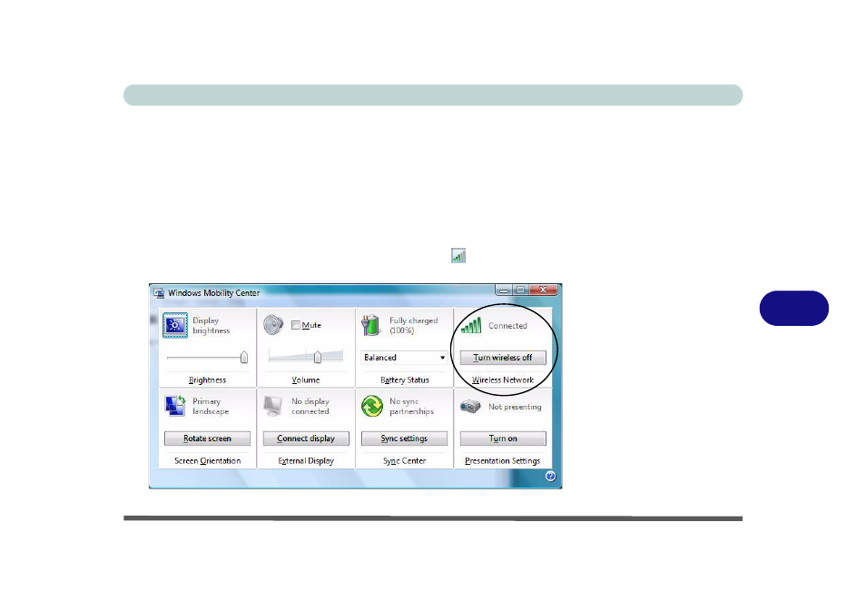 7windows mobility center | chiliGREEN 12 TN120R User Manual | Page 123 / 240