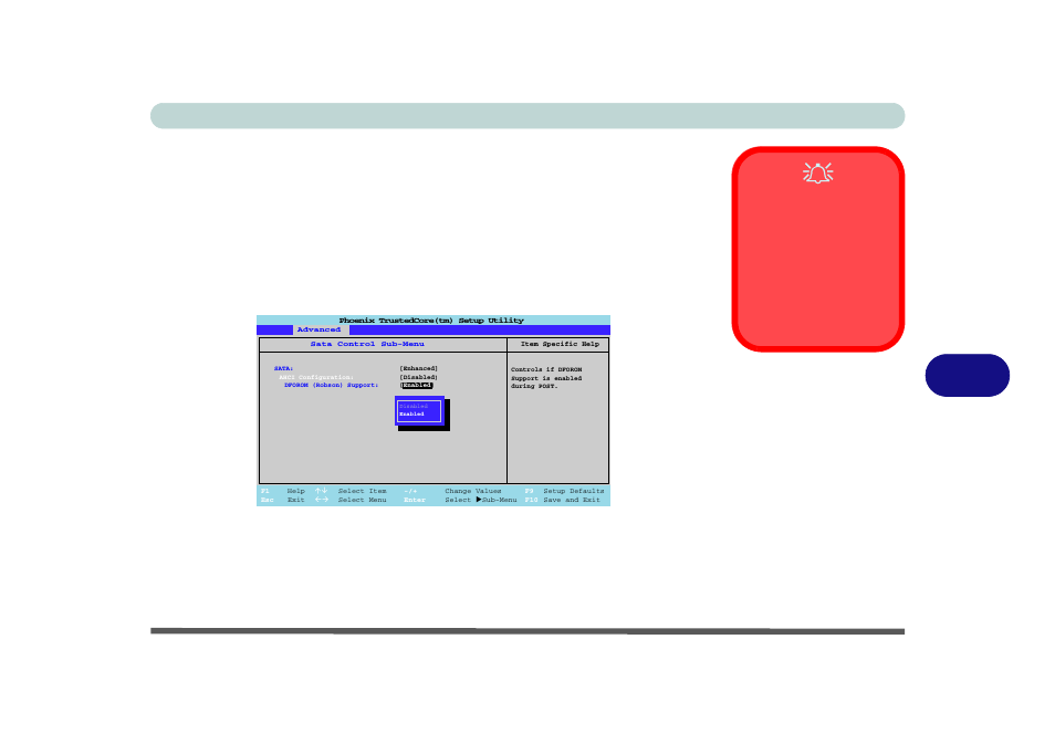 Intel turbo memory setup -35, Figure 7 - 30, Sata control sub-menu | chiliGREEN 12 TN120R User Manual | Page 147 / 240