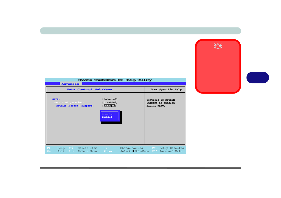 Sata control sub-menu, Bios utilities advanced menu 5 - 9, Figure 5 - 4 | chiliGREEN 12 TN120R User Manual | Page 95 / 240