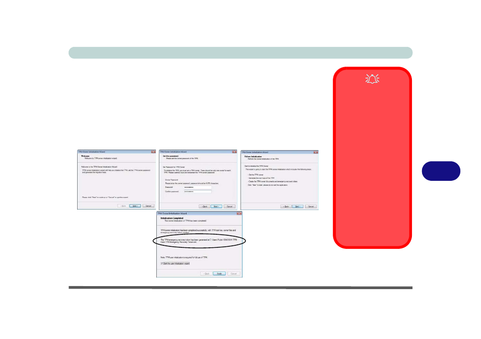 Initializing tpm -39, 7initializing tpm | chiliGREEN 12 M72xR User Manual | Page 135 / 232