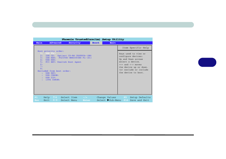 Boot menu, Boot menu -15, Bios utilities boot menu 5 - 15 | Figure 5 - 8 | chiliGREEN 12 M72xR User Manual | Page 85 / 232