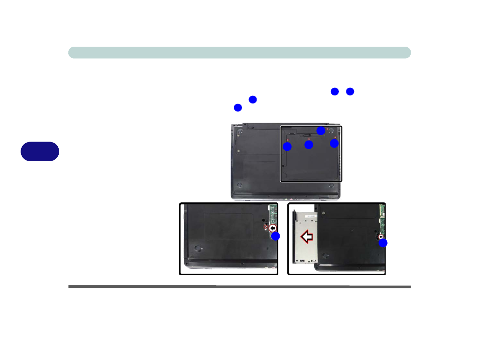 Upgrading the optical (cd/dvd) device, Upgrading the optical (cd/dvd) device -6 | chiliGREEN 12 M72xR User Manual | Page 92 / 232