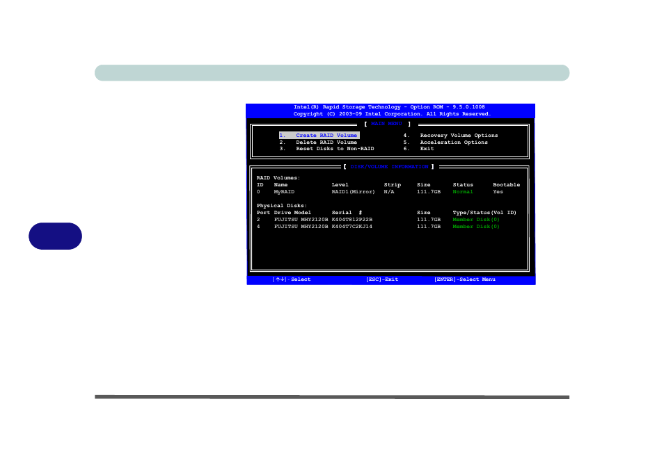 Modules 7 - 6 setting up sata raid mode, Figure 7 - 2, Raid created | chiliGREEN X8100 User Manual | Page 142 / 216