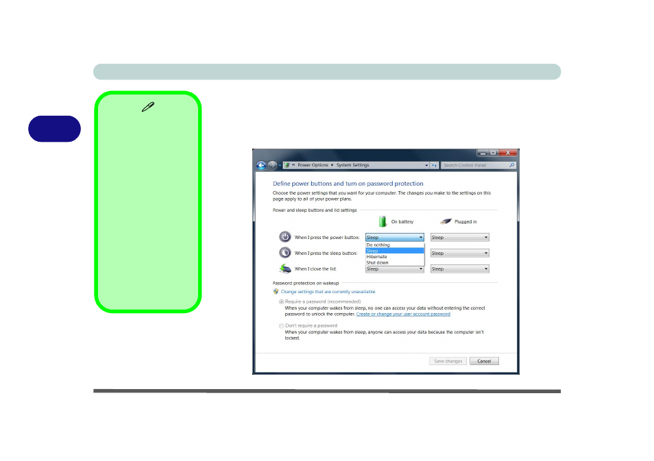 Configuring the power buttons, Configuring the power buttons -8 | chiliGREEN X8100 User Manual | Page 78 / 216