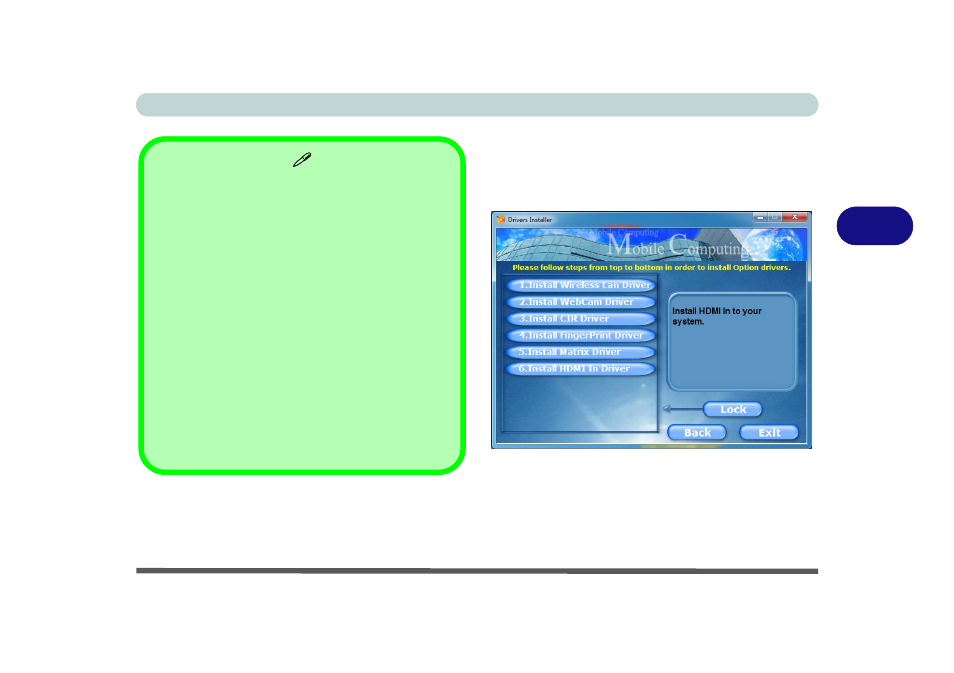 Optional drivers, Optional drivers -7, 4optional drivers | chiliGREEN X8100 User Manual | Page 95 / 216