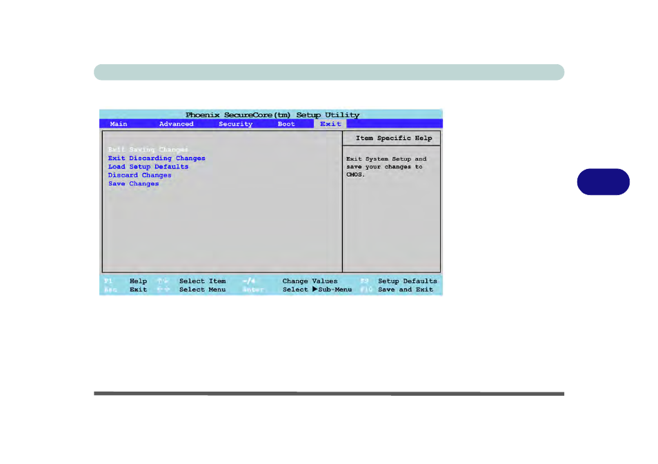 Exit menu, Exit menu -13 | chiliGREEN X8100 User Manual | Page 115 / 246