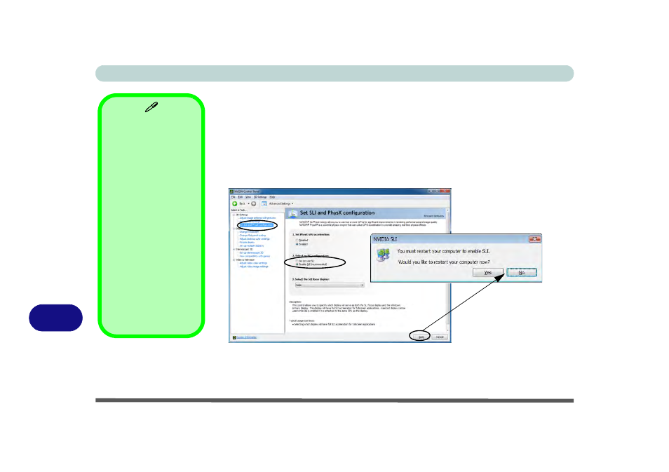 Sli multi gpu configuration, Sli multi | chiliGREEN X8100 User Manual | Page 224 / 246