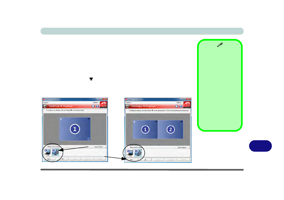 Configuring an external display using the ati ccc | chiliGREEN X8100 User Manual | Page 235 / 246
