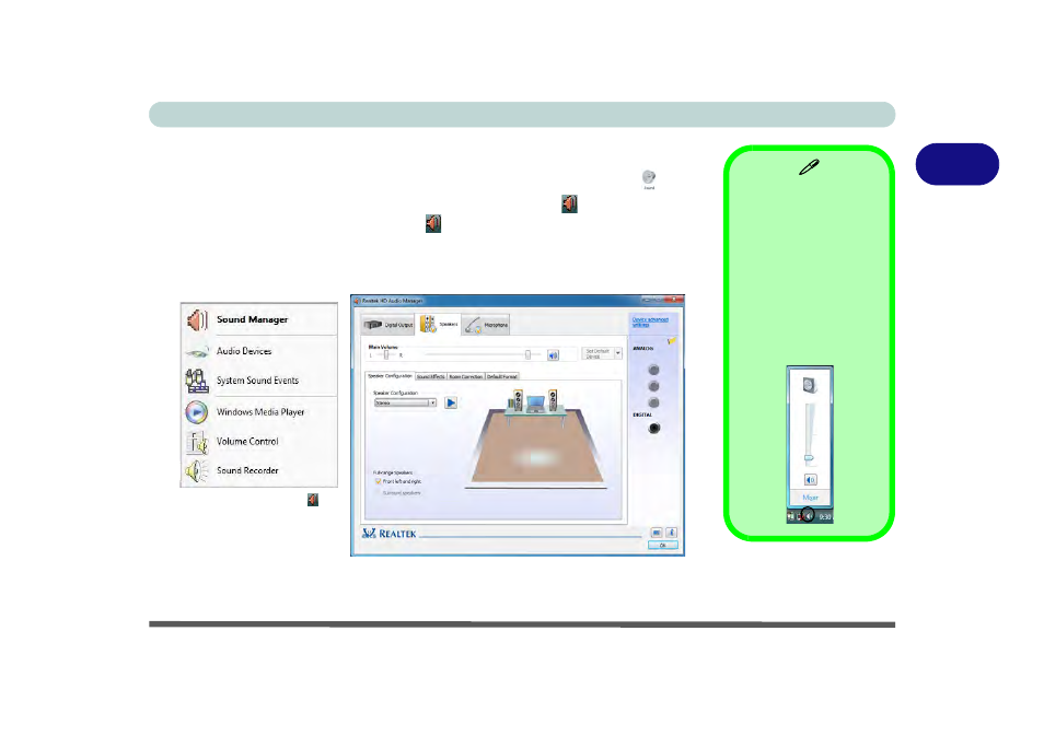 Audio features, Audio features -15 | chiliGREEN X8100 User Manual | Page 61 / 246