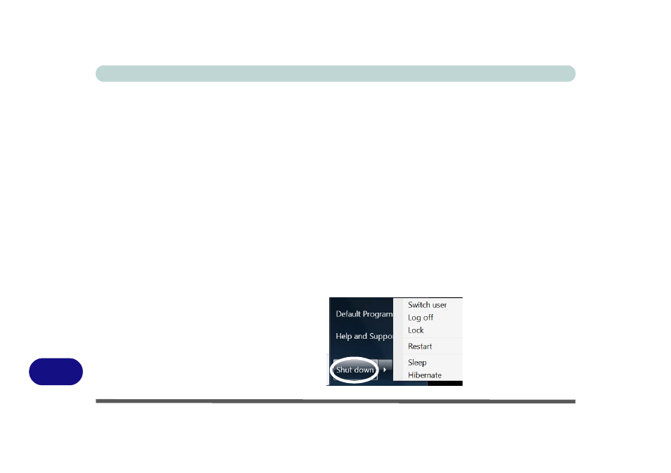 Hibernate, Shut down | chiliGREEN W871CU User Manual | Page 234 / 290