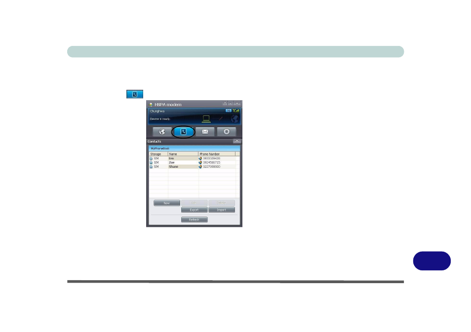 Contacts | chiliGREEN W871CU User Manual | Page 279 / 290