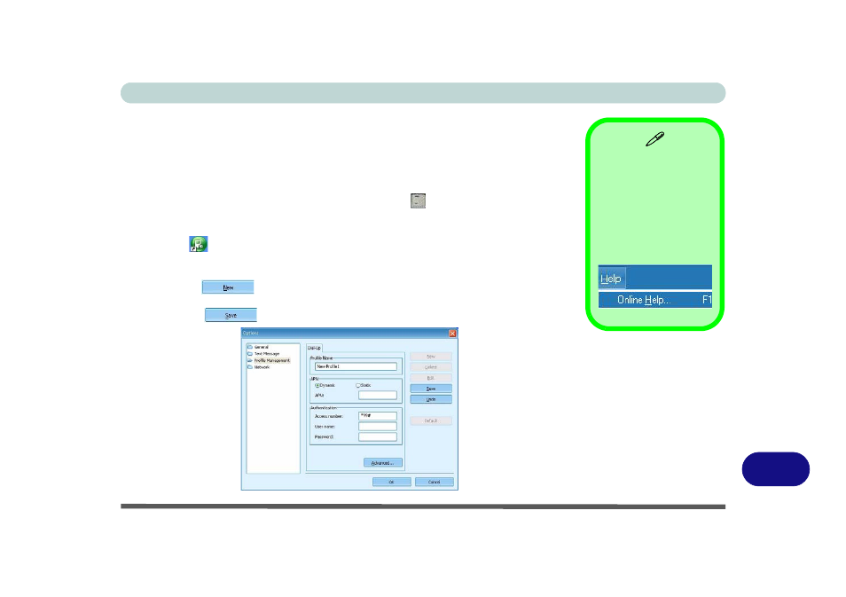 Mobile partner application, Profile management, Mobile partner application” on | chiliGREEN W871CU User Manual | Page 285 / 290