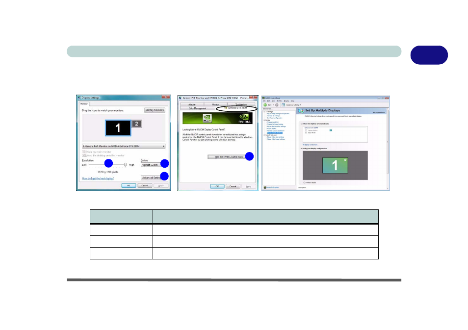 Display devices & options, Display devices & options -21, 1display devices & options | chiliGREEN W871CU User Manual | Page 43 / 290