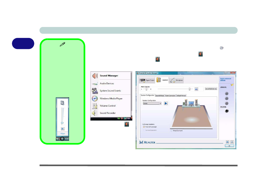 Audio features, Audio features -10 | chiliGREEN W871CU User Manual | Page 54 / 290