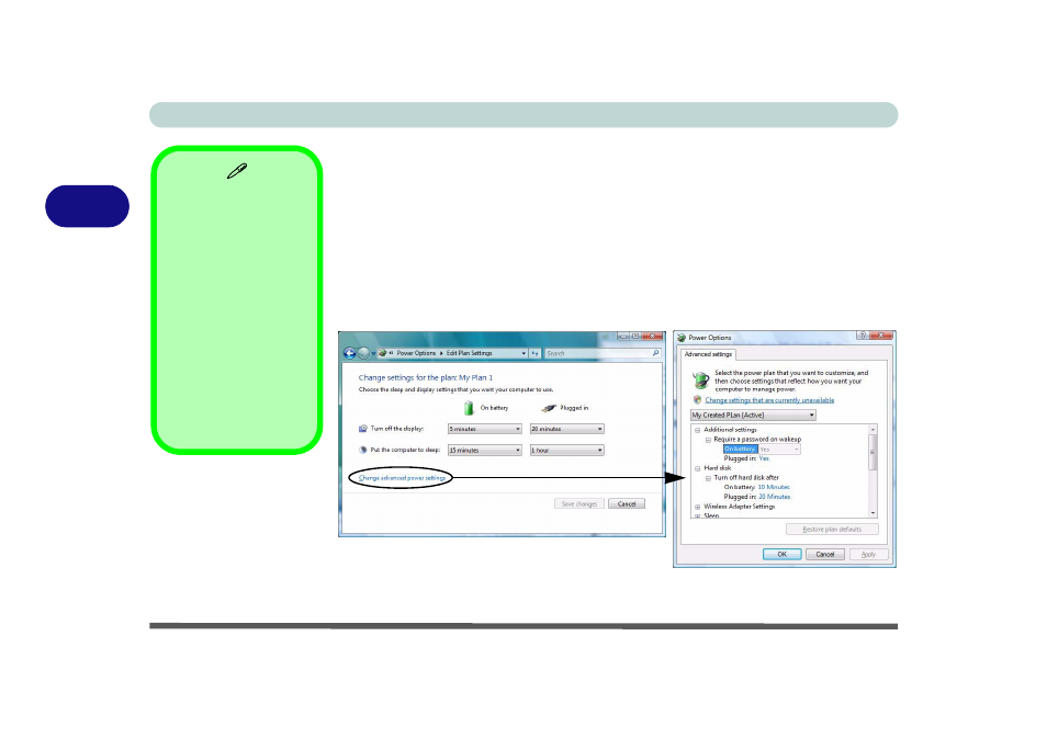 Power plans, Power plans -4 | chiliGREEN W871CU User Manual | Page 60 / 290