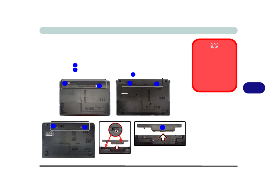 Removing the battery, Removing the battery -3 | chiliGREEN W270BUQ User Manual | Page 111 / 242
