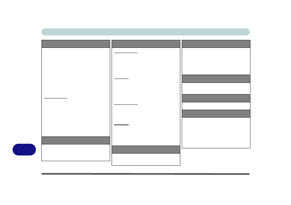 Communication, Power management, Power | Security, Indicators, Design feature, Operating system, Environmental spec, Specifications c - 4 specifications | chiliGREEN W270BUQ User Manual | Page 240 / 242