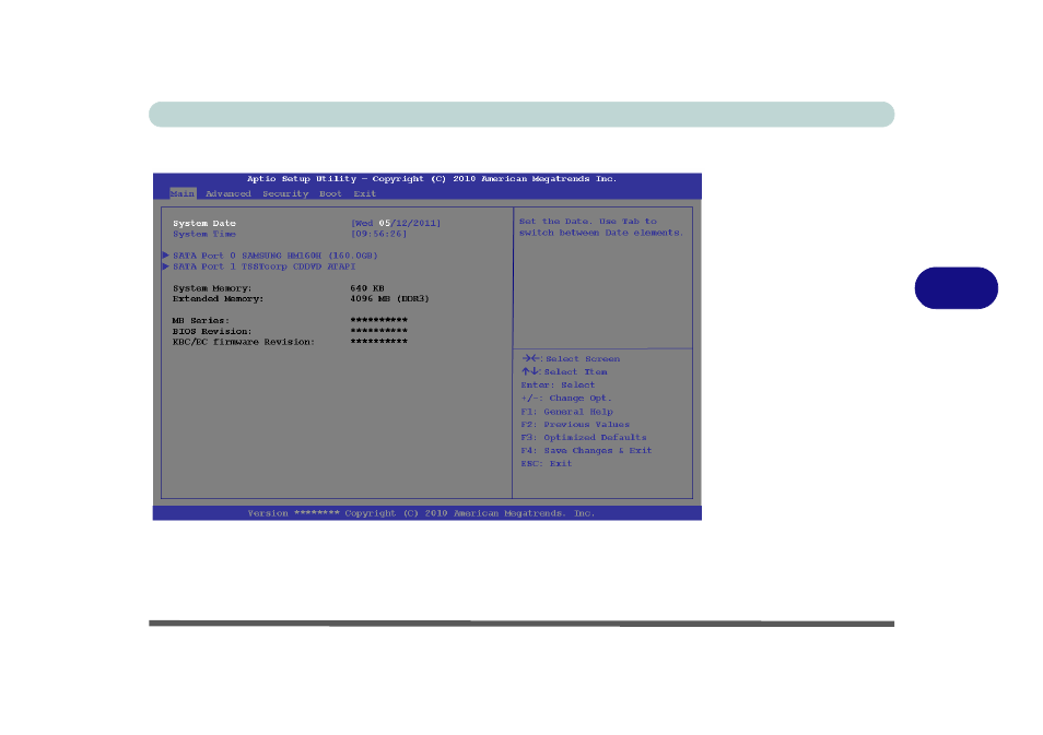 Main menu, System time & date (main menu), Main menu -5 | chiliGREEN W270BUQ User Manual | Page 99 / 242