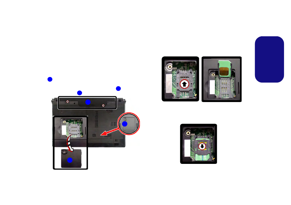 75g/hspa module, Usim card insertion, Engl ish | chiliGREEN W270BUQ User Manual | Page 19 / 104