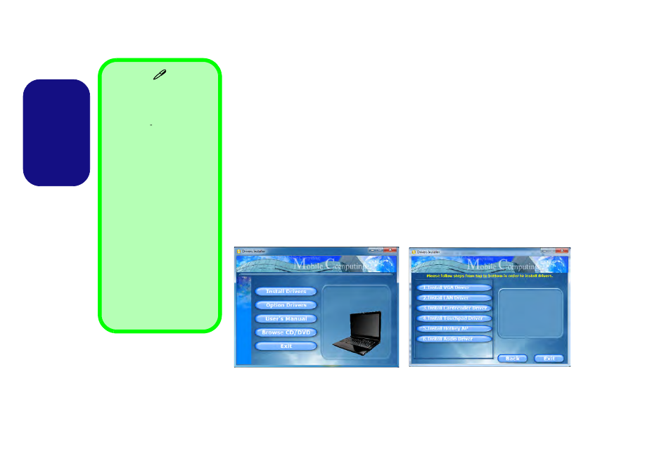 Driver installation, Manual driver installation, English | chiliGREEN W270BUQ User Manual | Page 20 / 104