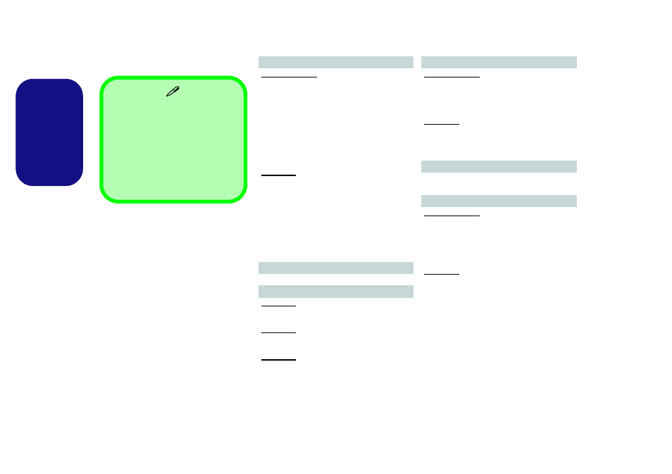 Specifications, English | chiliGREEN W270BUQ User Manual | Page 22 / 104