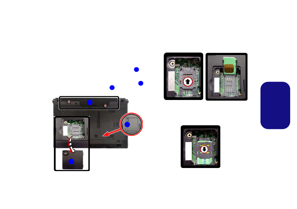 Module 3.75g/hspa, Insérer la carte usim, Fr anç ais | chiliGREEN W270BUQ User Manual | Page 59 / 104