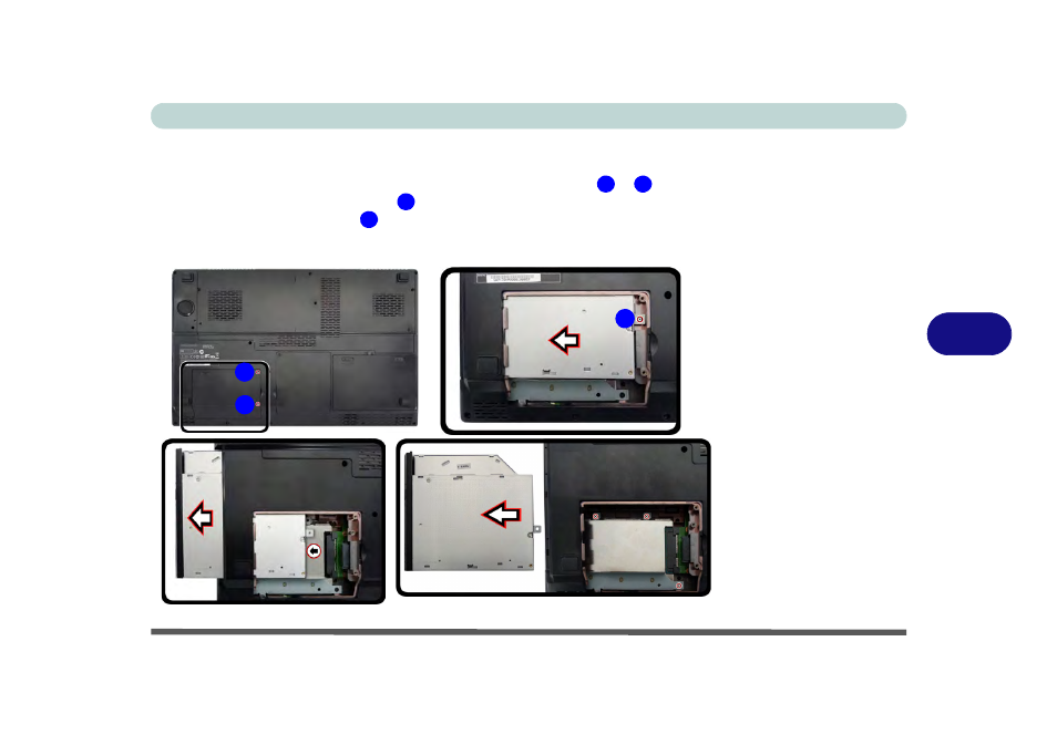 Upgrading the optical device (model c/d) | chiliGREEN P170HM User Manual | Page 117 / 322