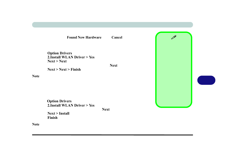 Intel® wi-fi link series driver installation, 11b/g/n driver installation | chiliGREEN P170HM User Manual | Page 155 / 322