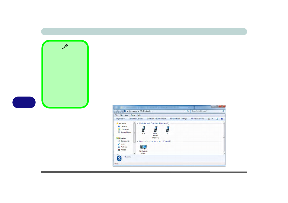 3rd party bluetooth & wlan combo module | chiliGREEN P170HM User Manual | Page 186 / 322