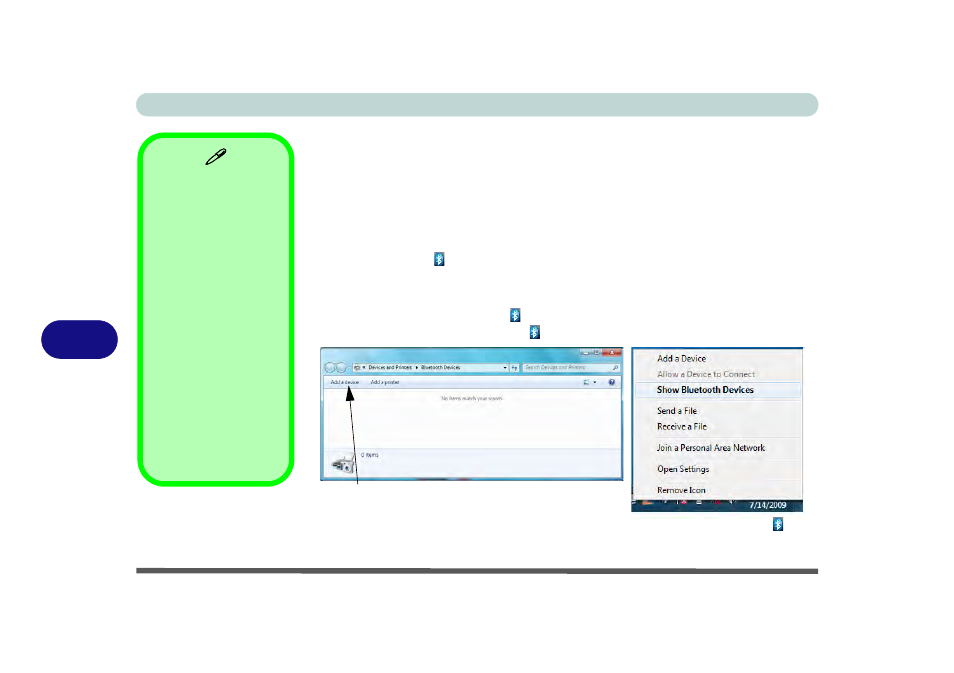 Standard bluetooth configuration in windows 7, Standard bluetooth configuration in windows 7 -58 | chiliGREEN P170HM User Manual | Page 190 / 322