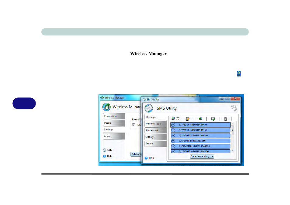 Text messaging service (sms), Sms utility, Text messaging service (sms) -96 sms utility -96 | chiliGREEN P170HM User Manual | Page 228 / 322