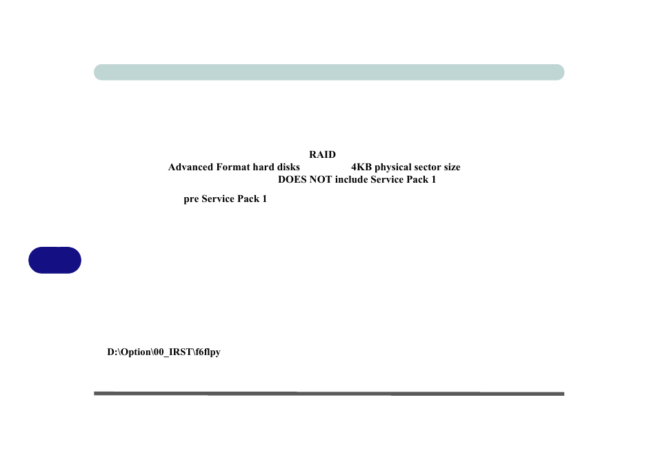 Installing windows 7 (pre service pack 1) for raid | chiliGREEN P170HM User Manual | Page 264 / 322