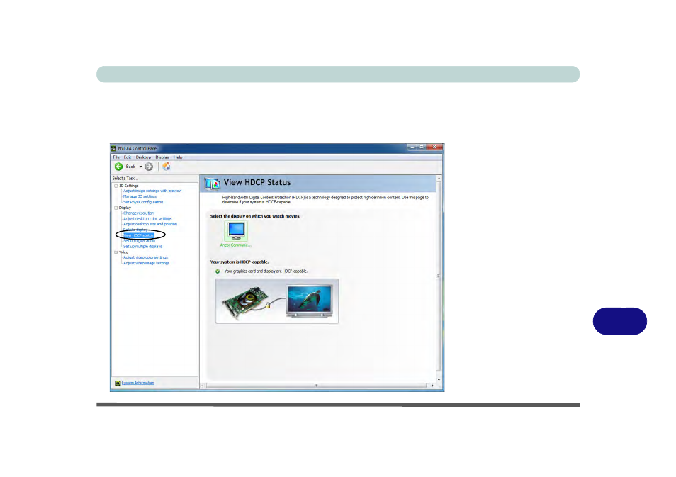 Hdcp status | chiliGREEN P170HM User Manual | Page 289 / 322