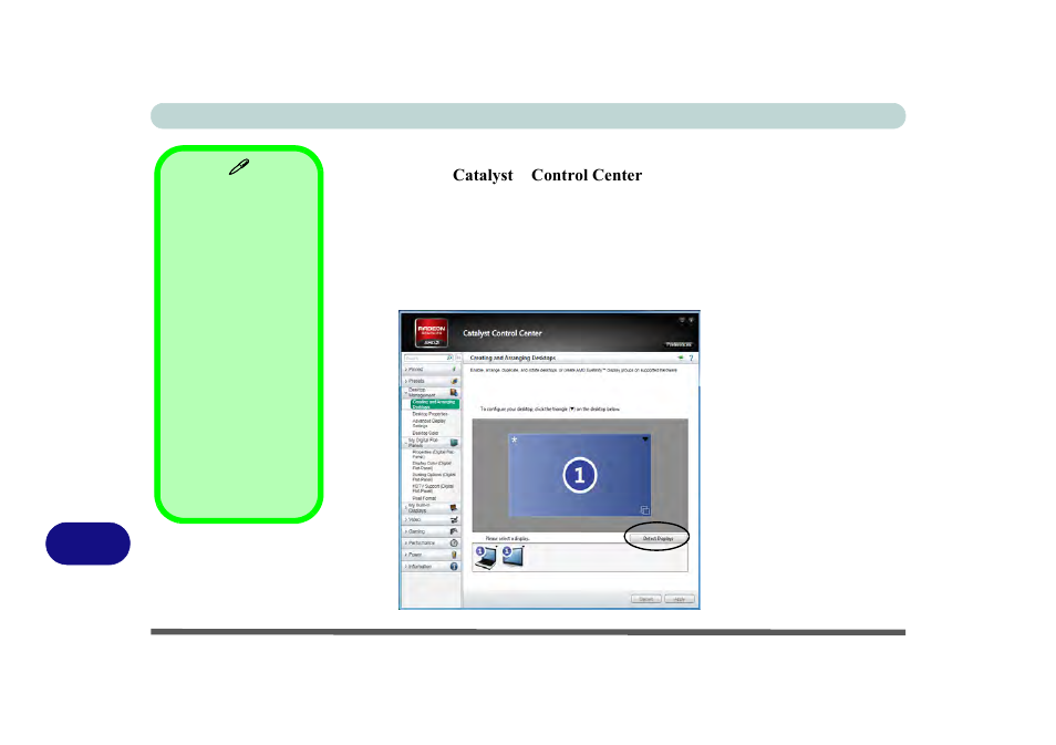 Configuring an external display in the ccc, Cconfiguring an external display in the ccc | chiliGREEN P170HM User Manual | Page 304 / 322