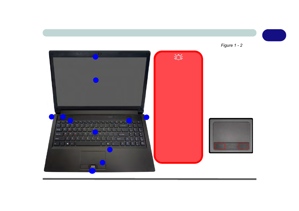 System map: lcd panel open - models a & b, System map: lcd panel open - models a & b -7 | chiliGREEN P170HM User Manual | Page 33 / 322