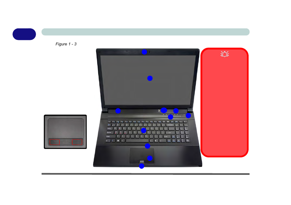 System map: lcd panel open - models c & d, System map: lcd panel open - models c & d -8 | chiliGREEN P170HM User Manual | Page 34 / 322