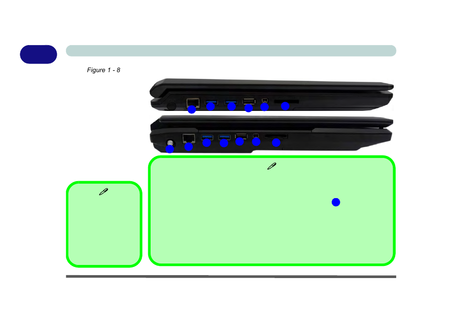 System map: left view, System map: left view -14 | chiliGREEN P170HM User Manual | Page 40 / 322