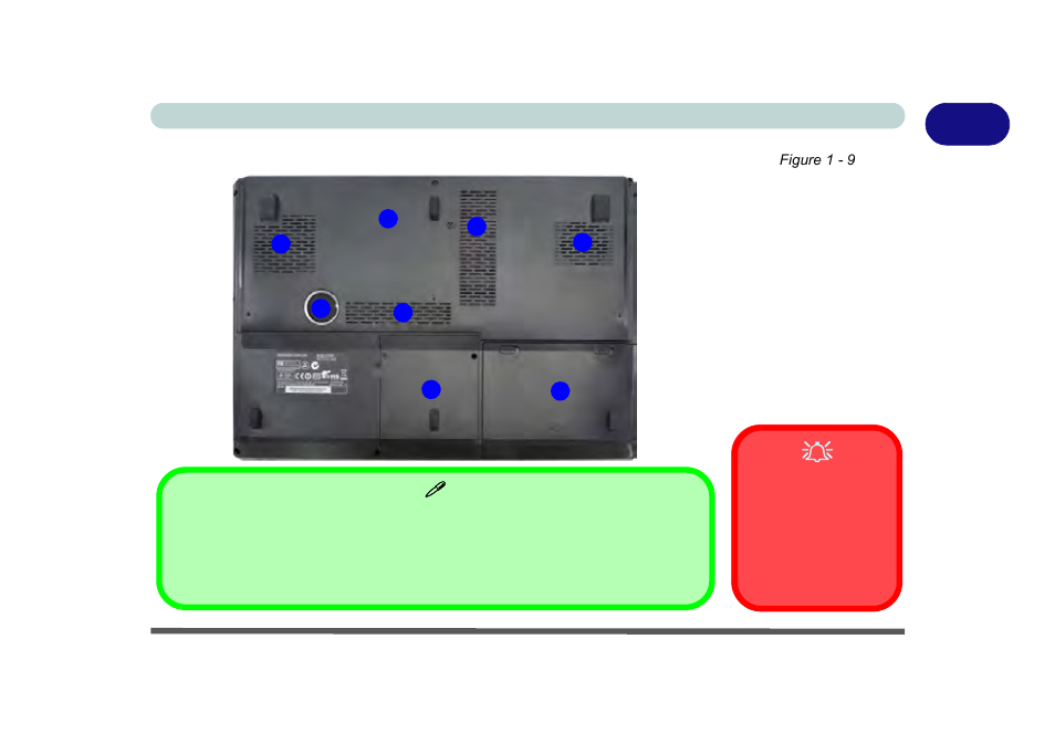 System map: bottom view - models a & b, System map: bottom view - models a & b -15 | chiliGREEN P170HM User Manual | Page 41 / 322