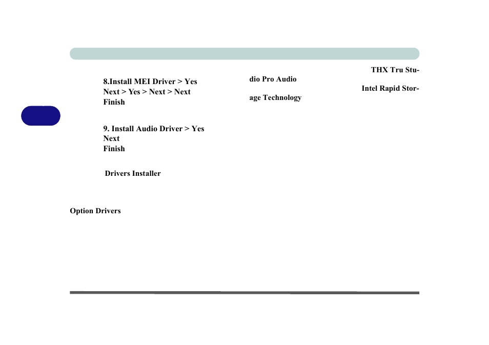 Mei driver, Audio, Mei driver -8 audio -8 | chiliGREEN P170HM User Manual | Page 92 / 322