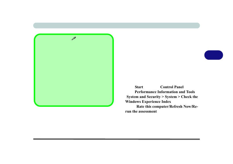 Windows experience index, Windows experience index -9 | chiliGREEN P170HM User Manual | Page 93 / 322