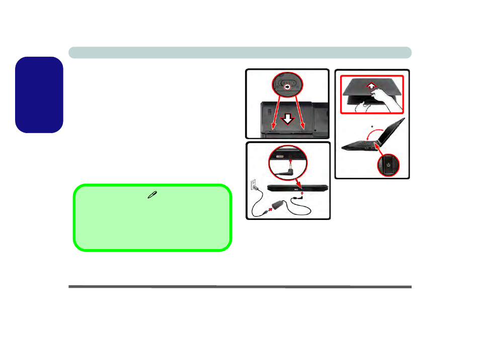 System startup, System software, English | chiliGREEN P170HM User Manual | Page 10 / 196