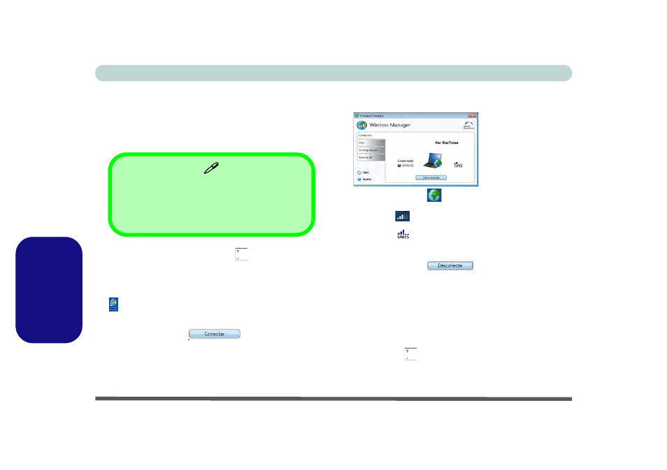 Aplicación wireless manager, Español | chiliGREEN P170HM User Manual | Page 152 / 196