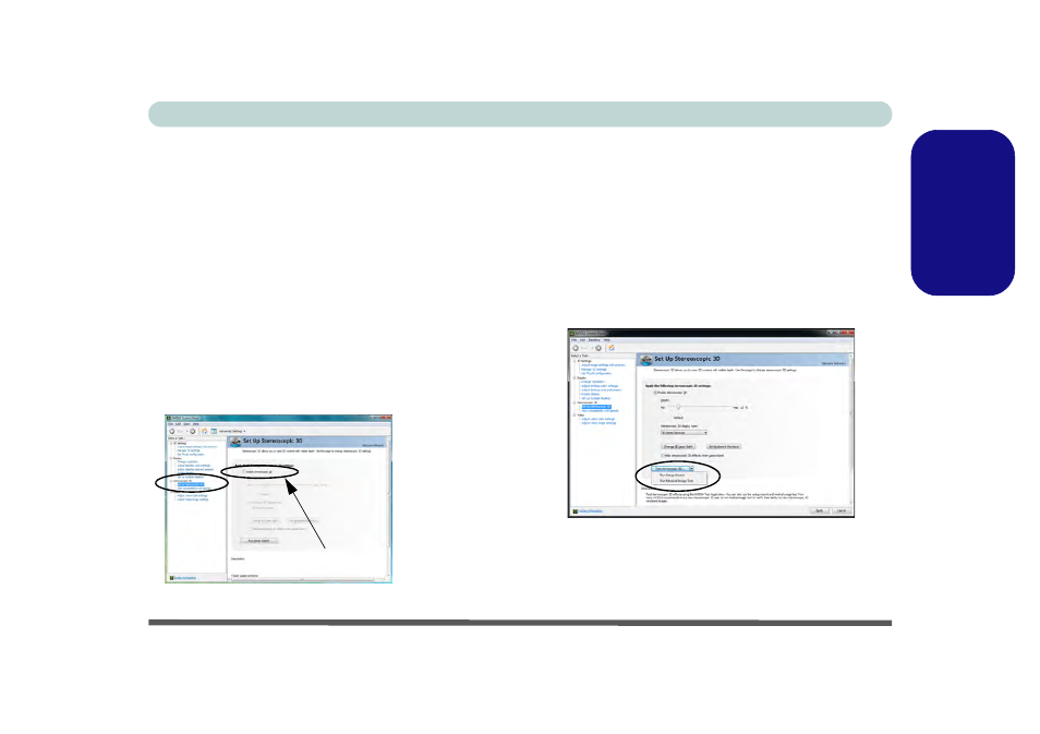 Set up stereoscopic 3d, Engl ish, Concise user’s guide video features - 17 | chiliGREEN P170HM User Manual | Page 23 / 196