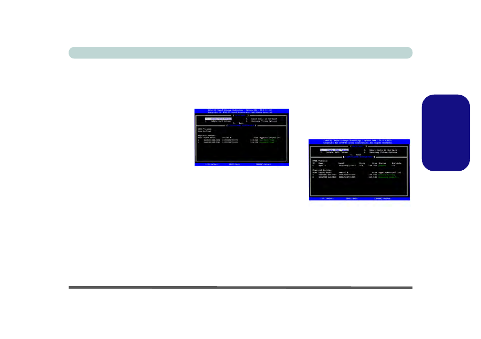 Beschreibung des raidsetup, Deutsch, Beschreibung des raid- setup | Teil i: bios, Teil ii: intel matrix | chiliGREEN P170HM User Manual | Page 51 / 196