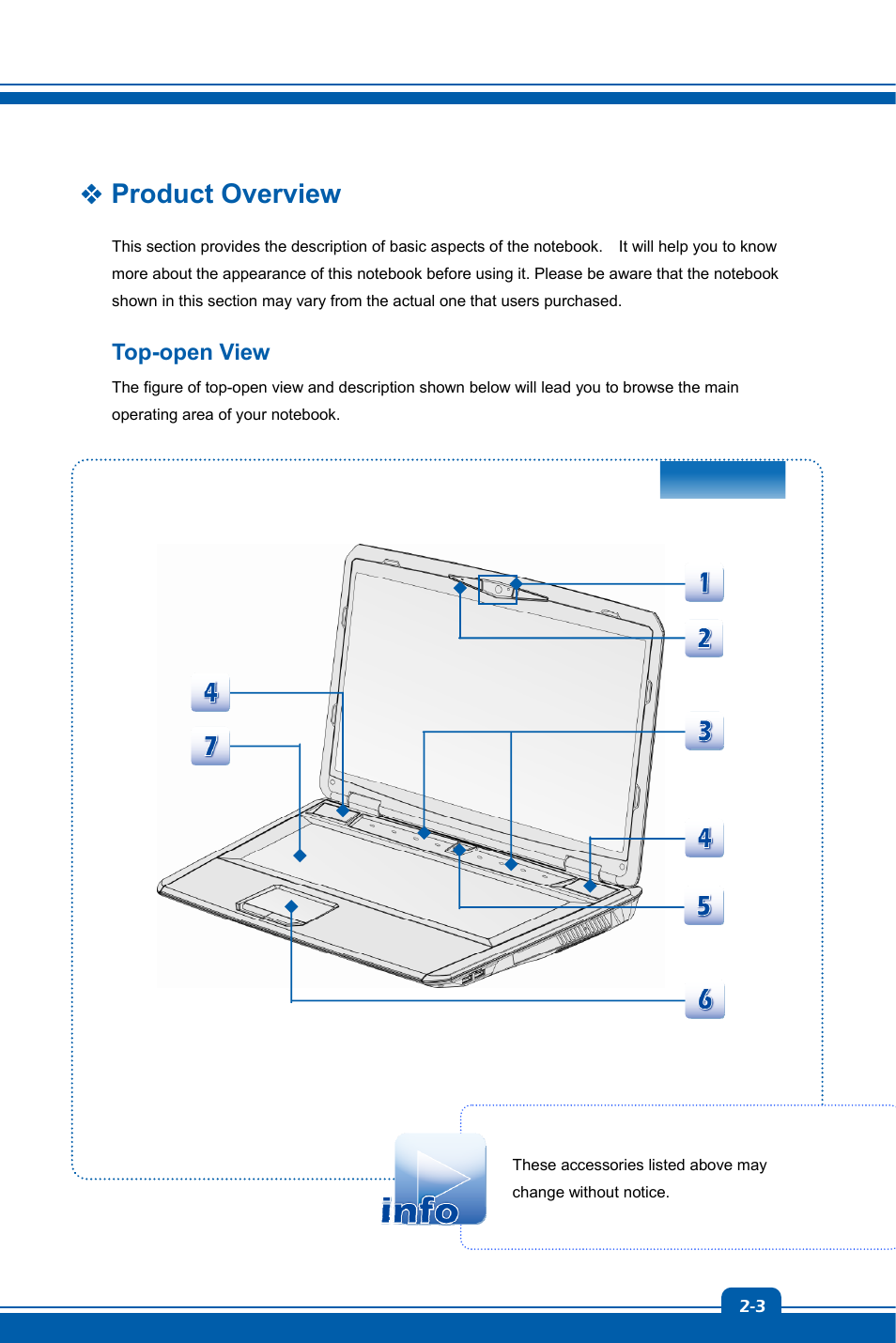 Product overview, Top-open view | chiliGREEN MS1762 User Manual | Page 13 / 54
